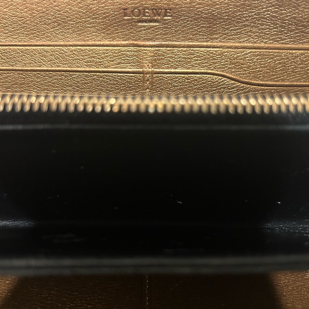 Loewe Metallic Gold Zip Wallet - Picture 9 of 12